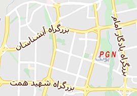 آدرس پرتو گستر نوین روی نقشه تهران، سایت فروش لامپ ال ای دی